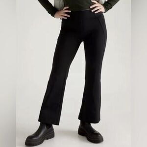 Athleta Delancey Skyline Ankle Flare Pants S Black Tailored Fit Stretch